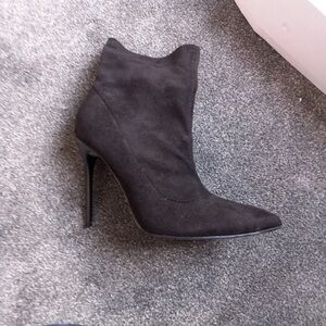 Boots Elegant Black Heeled Boots